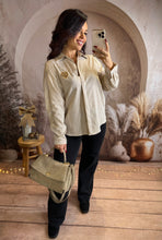 Charger l&#39;image dans la galerie, Chemise rayé café coeur léopard ZÉNA (36 au 50)⭐️