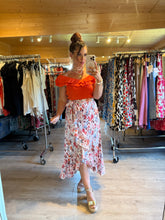 Charger l&#39;image dans la galerie, Jupe style portefeuille Baila orange ( 34 au 48 )