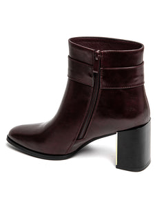 Bottine bordeaux LILI