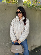 Charger l&#39;image dans la galerie, Manteau beige fourrure synthétique THAIS (36 au 42)