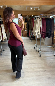 Gilet bordeaux BELLE (34 au 40 )
