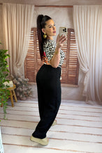 Charger l'image dans la galerie, Pantalon noir cordelette beige SOLANGE (36 au 48)