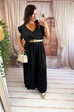 Charger l'image dans la galerie, Combinaison coupe large noir RACHEL (46 au 54)