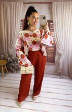 Charger l'image dans la galerie, Pantalon plissé terracotta ALMEA (34au 48)