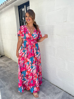 Robe dos nu Lynda fushia (reste taille s/m )