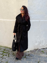 Charger l&#39;image dans la galerie, Manteau long noir COLETTE (34 au 44)