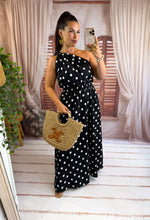Charger l'image dans la galerie, Ensemble top + jupe noir pois blanc KLARA (36 au 44) New
