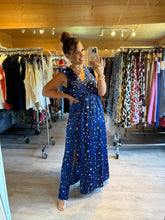 Charger l&#39;image dans la galerie, Robe Izïa léopard bleu ( taille 34 au 48 )
