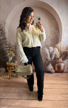 Charger l&#39;image dans la galerie, Gilet beige dentelle blanche ILONA (34 au 48)⭐️