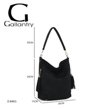 Charger l&#39;image dans la galerie, Sac effet daim noir CATIA