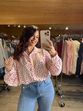 Charger l'image dans la galerie, Chemise large coeur couleur rose MARIA (40 au 48)