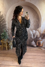 Charger l&#39;image dans la galerie, Robe longue à sequin argentée STAR (36 au 40)