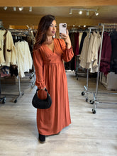 Charger l&#39;image dans la galerie, Robe longue terracotta CINTHIA  (L au 4XL)