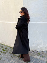 Charger l&#39;image dans la galerie, Manteau long noir COLETTE (34 au 44)