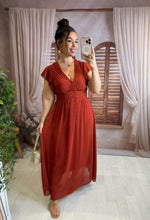 Charger l'image dans la galerie, Robe terracota LISANDRA (34 au 48 )