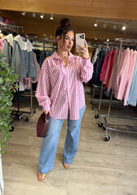 Charger l'image dans la galerie, Chemise rayée rose SOPHIA (38 au 48)