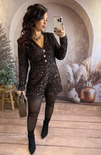 Charger l'image dans la galerie, Combishort chocolat boutons or JOVIE (36 au 40)