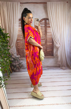 Charger l'image dans la galerie, Robe playa rouge et orange SAPHIRA (36 au 48)