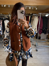 Charger l&#39;image dans la galerie, Gilet sans manches moumoute rouille DITA (36 au 48)