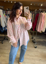 Charger l'image dans la galerie, Chemise large coeur couleur rose MARIA (40 au 48)