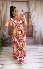 Charger l'image dans la galerie, Robe motif framboise FAUVE ( 36 au 48)