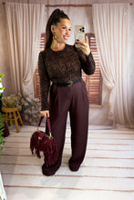 Charger l'image dans la galerie, Pantalon de costume fluide bordeaux BILL