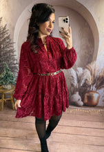 Charger l'image dans la galerie, Robe bordeaux coupe loose MULAN (34 au 42)