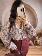 Charger l&#39;image dans la galerie, Chemisier lila liseré doré YSIA (36 au 48)⭐️