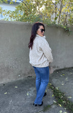 Charger l&#39;image dans la galerie, Manteau beige fourrure synthétique THAIS (36 au 42)