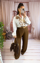 Charger l'image dans la galerie, Pantalon de costume fluide chocolat BILL
