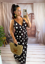 Charger l'image dans la galerie, Robe bretelles pois chocolat NILA (36 au 46)