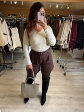 Charger l&#39;image dans la galerie, Short chocolat dentelle SALLY (34 au 40)