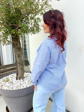 Charger l'image dans la galerie, Chemise bleu rayé cœur LILI ( 36 au 48 )