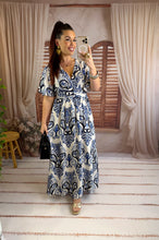 Charger l'image dans la galerie, Robe blanche/bleu LIORÉ ( 36 au 48 )