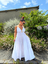 Charger l'image dans la galerie, Robe longue blanche soleil DITA ( 34 au 44 )