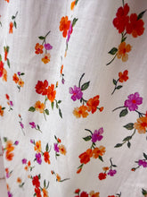 Charger l'image dans la galerie, Robe blanche fleuri orange ASTER dos nu  (34 au 46 )