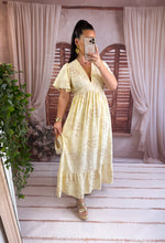Charger l'image dans la galerie, Robe longue jaune MONA ( 36 au 48 )