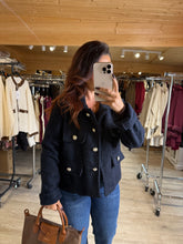 Charger l&#39;image dans la galerie, Veste bleu marine Ariana ( 36 au 46 )