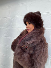 Charger l&#39;image dans la galerie, Bonnet bordure fourure chocolat