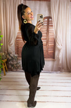 Charger l'image dans la galerie, Robe courte noir NORA (36 au 48)