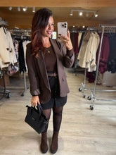 Charger l&#39;image dans la galerie, Blazer marron foncé TILIA (34 au 50)