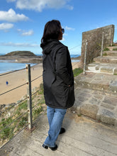 Charger l&#39;image dans la galerie, Imperméable fouré polaire noir LAURE (36 au 48)