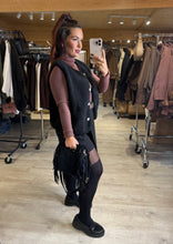 Charger l&#39;image dans la galerie, Gilet sans manches moumoute noir DITA  (36 au 48)