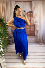 Charger l'image dans la galerie, Ensemble top + jupe bleu électrique KLARA (36 au 44)
