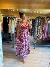 Charger l&#39;image dans la galerie, Robe Izïa à motif framboise ( reste taille s/m , m/l)