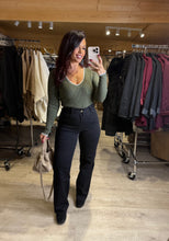 Charger l&#39;image dans la galerie, Jean Wide leg noir FELICIA (38 au 48)