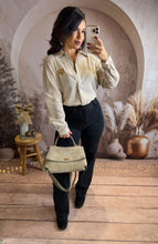 Charger l&#39;image dans la galerie, Chemise rayé café coeur léopard ZÉNA (36 au 50)⭐️