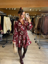 Charger l&#39;image dans la galerie, Robe patineuse bordeaux NAOMIE (34 au 40)