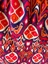 Charger l'image dans la galerie, Robe rouge motif orange bordeaux team petite TALI (40 au 48)