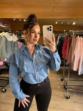 Charger l'image dans la galerie, Chemise en jeans à volants SIA (34 au 40)